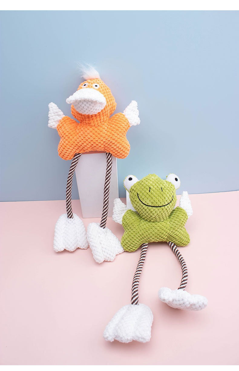 Indestructible Plush Dog Toy for SelfEntertainment Durable Chew Sound Pet Supplies