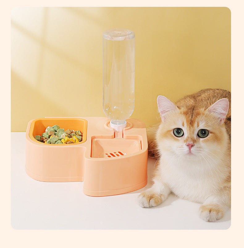 New Cat Food Set: Auto Feeding Bowl Drinking Device & Neck Protection Wholesale