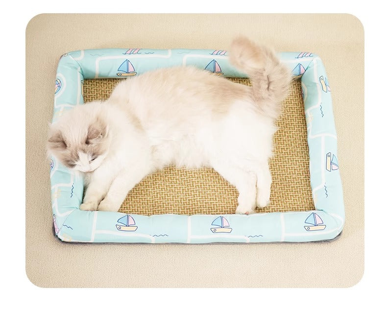 All Season Universal Pet Cooling Mat Bed Cushion for Bichon Dog Cat Summer