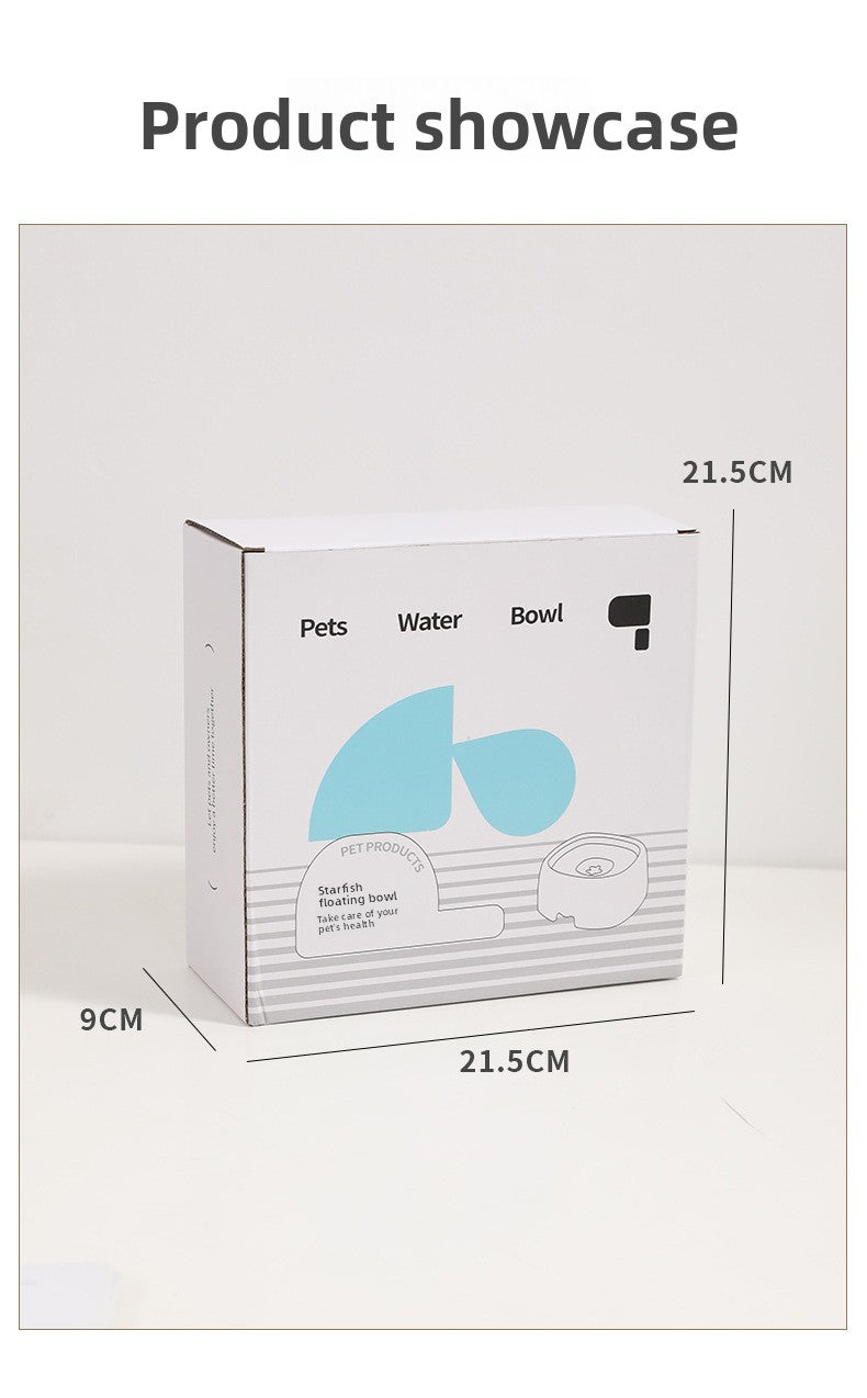 Floating Starfish Style Water Bowl Cat Drinking Equipment Anti Splash