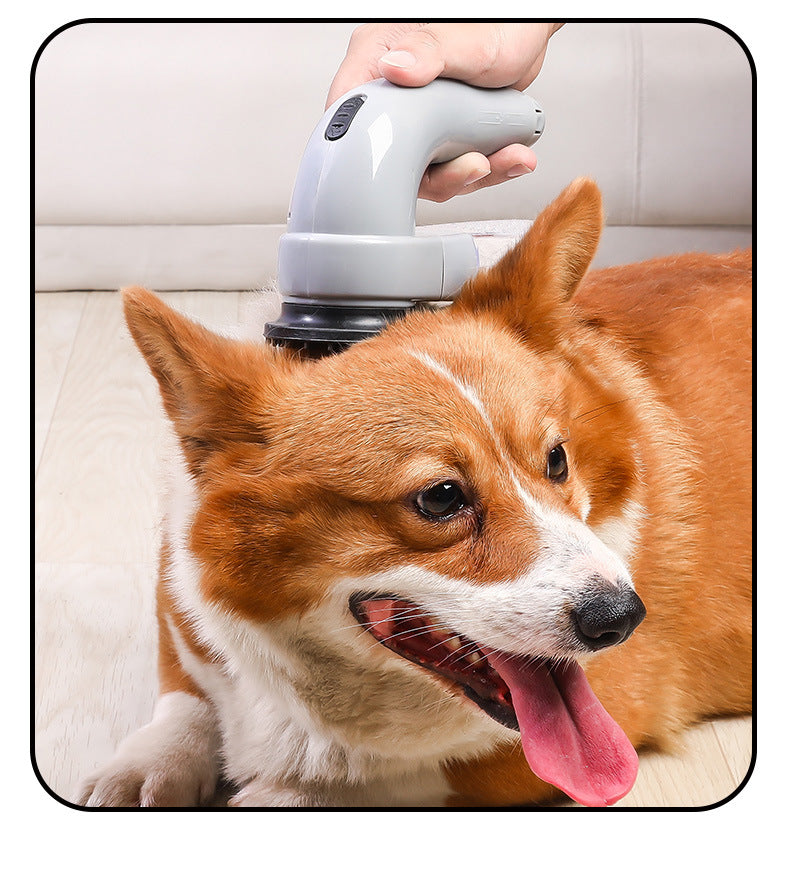 Portable Electric Pet Hair Remover Vacuum Cleaner for Cats and Dogs Rechargeable Handheld Grooming and Massage Tool for Home Car Furniture