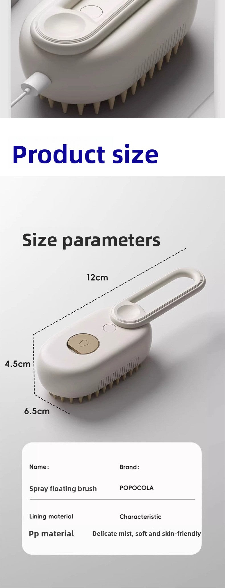 Professional Pet Grooming Spray Massage Comb for Cats and Dogs Bath Free Cleaning Tool with Steam Function to Remove Loose Hair and Undercoat