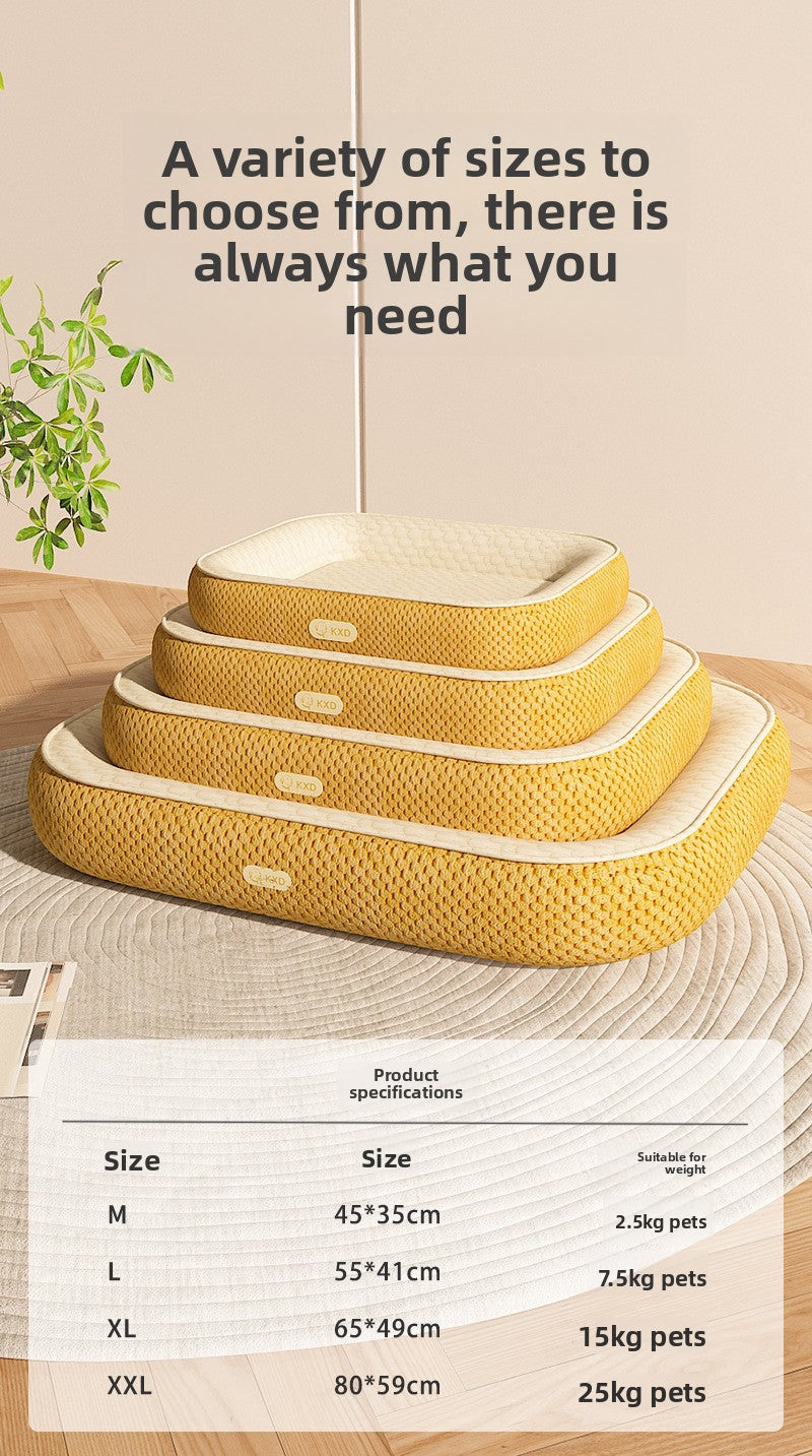 Ice Bean Dog Cat Bed New Summer Cool Mat Universal Pet Car Bed All Season
