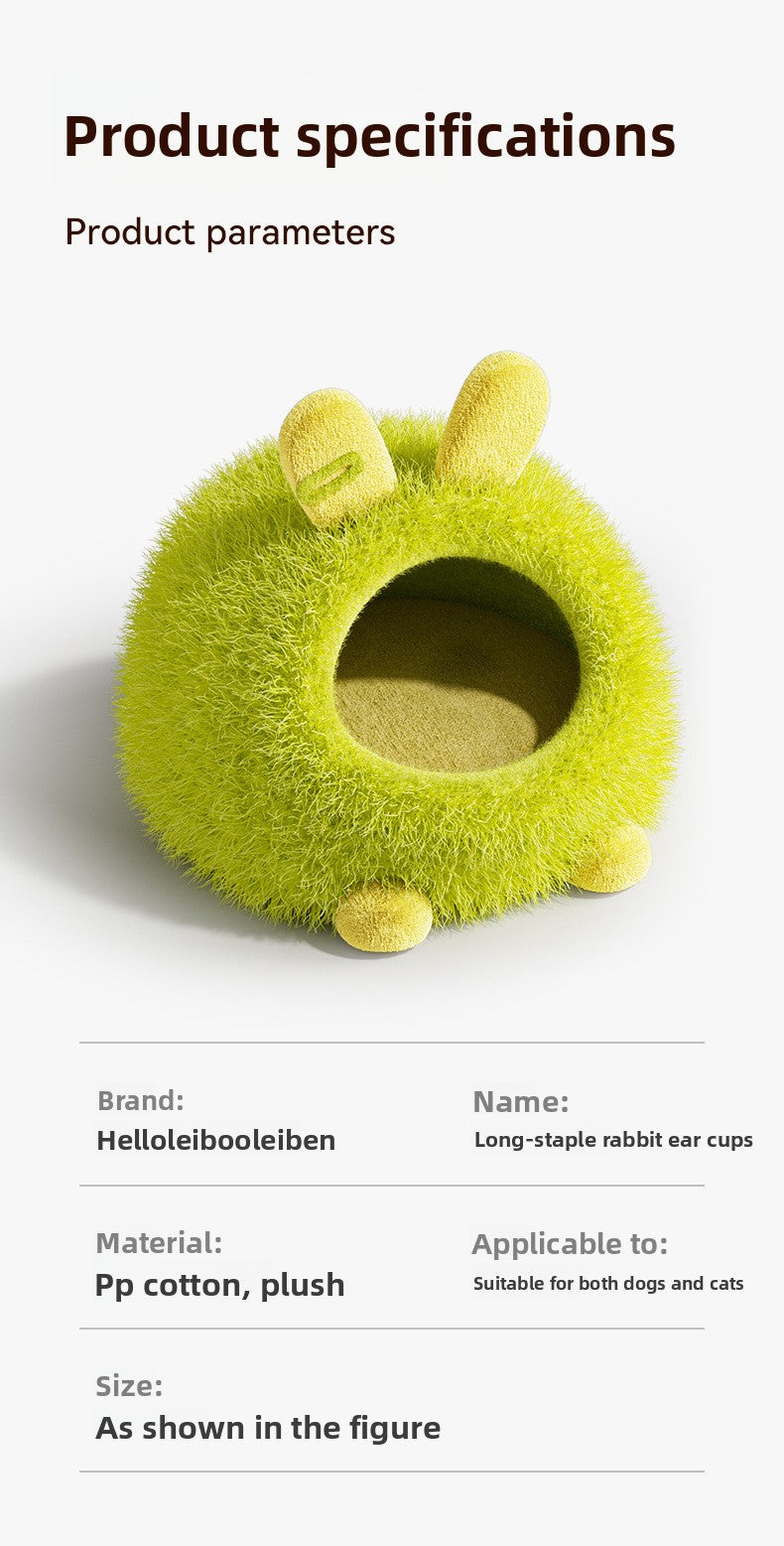 Cat House Winter Thickened Enclosed Safe Winter Warm Cold-Proof Tent House Sleeping Bag for Kittens and Small Dogs