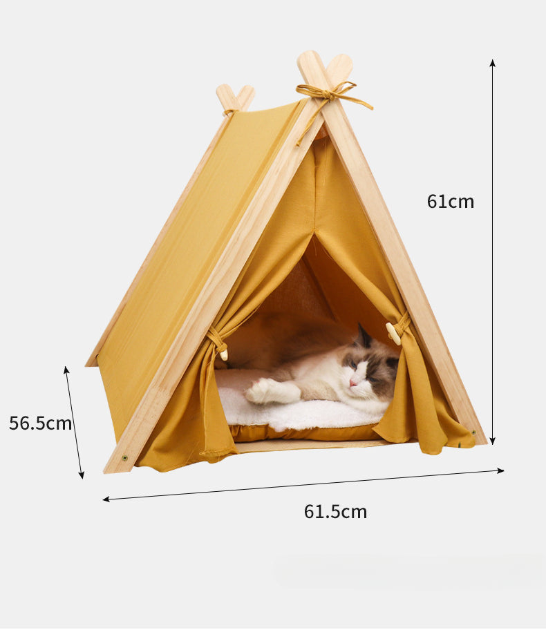 Pet Tent Dog House All-Season Universal Detachable Washable Enclosed Indoor Cat Winter Warm Cat Tent Cat House