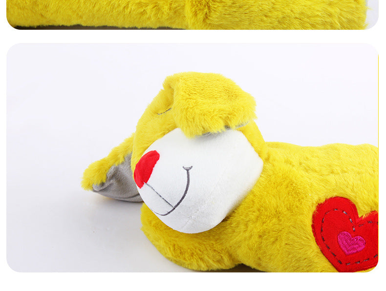 Amazon Hot-Selling Dog Anxiety Companion Sleep Toy Interactive Cute Plush Heartbeat Lamb Pet Toy