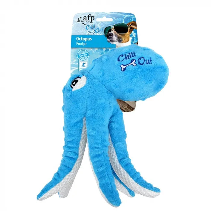 Dog Plush Toy for Summer Heat-Resistant Cooling Shark Octopus Turtle Medium Pups