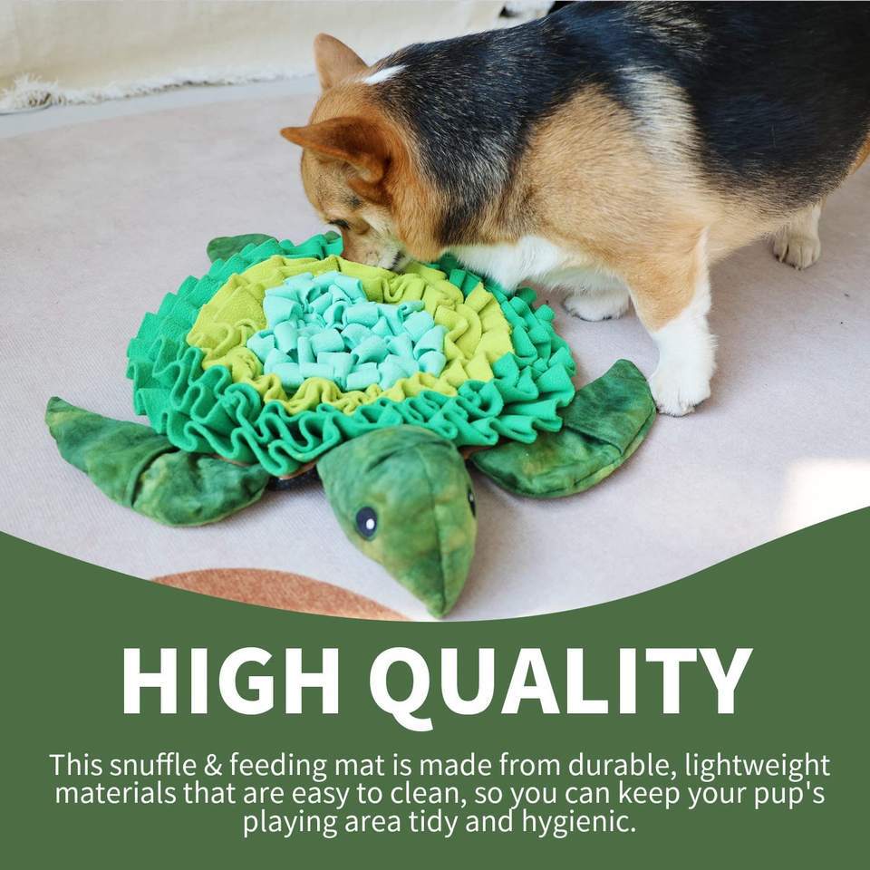 Turtle Design Pet Sniffing Mat for Safe Slow Feeding Small Medium Dogs