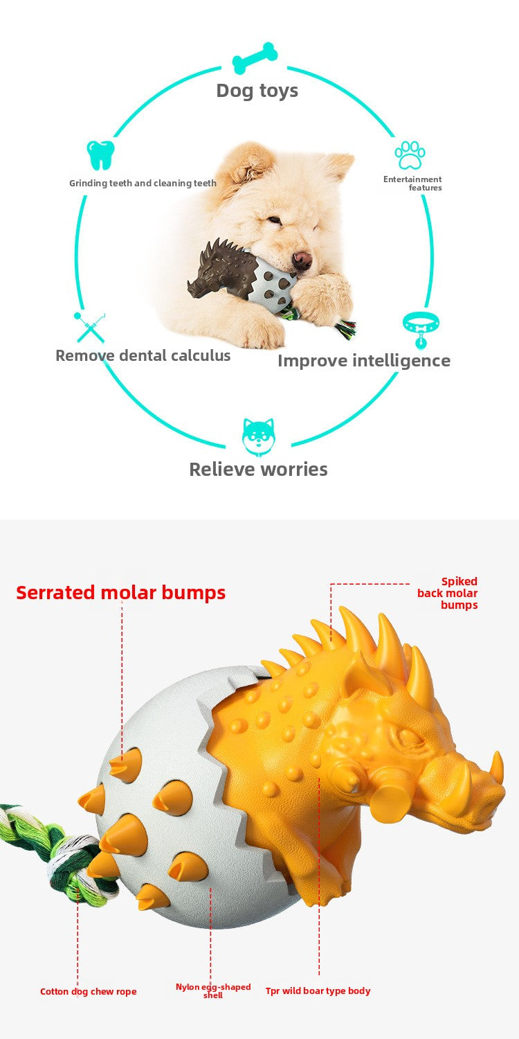 Premium Wild Boar Dog Chew Stick Dental Dog Toy for Teeth Cleaning Natural Dog Toothbrush Long Lasting Chew for Aggressive Chewers Boredom Relief Pet Supplies