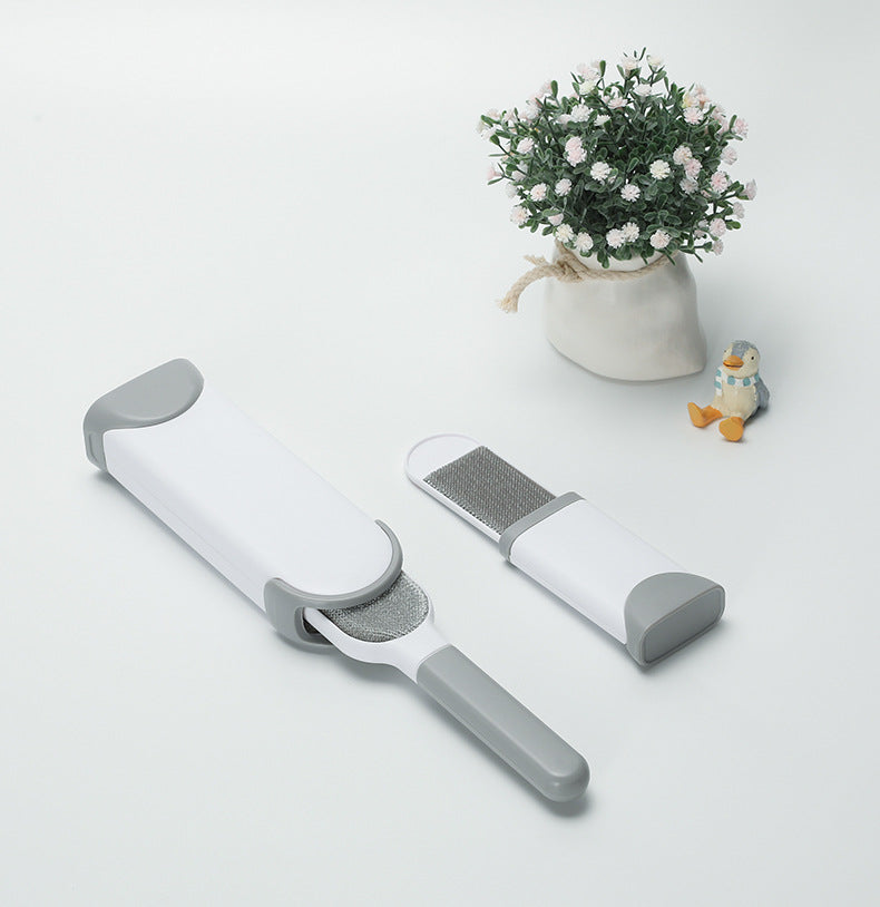 Professional Pet Hair Removal Brush Double Sided Grooming Tool for Dogs Cats Reusable Lint Roller for Clothes Furniture Carpet Deshedding