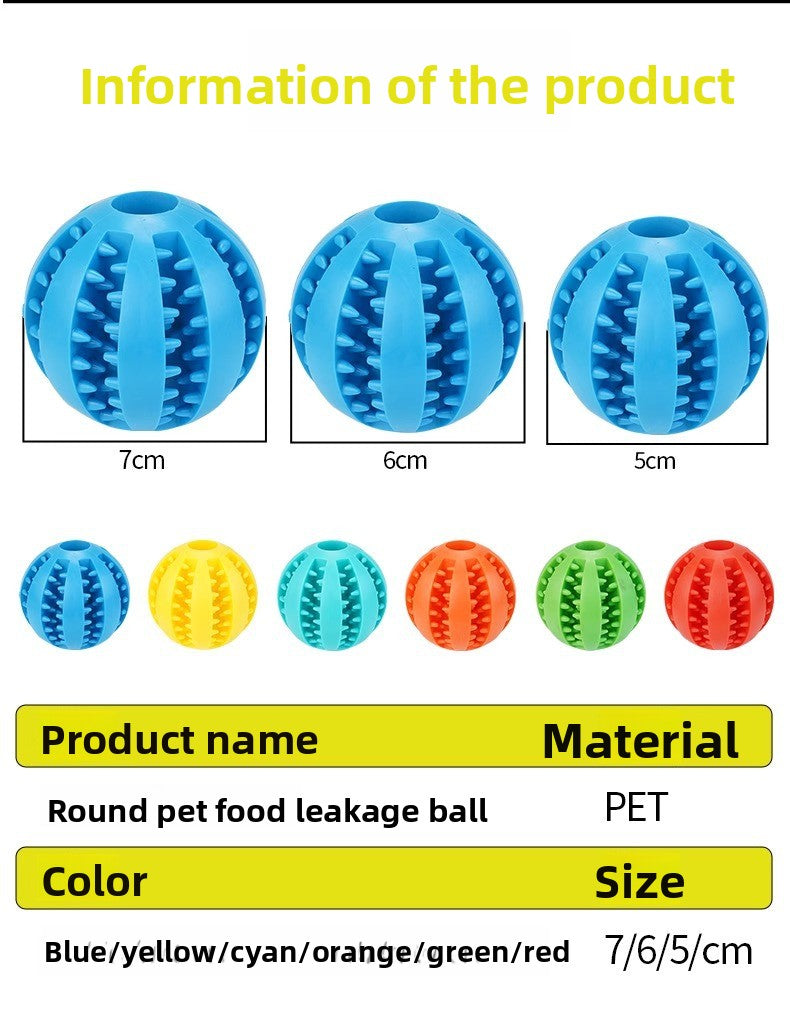 Rubber Dog Toy for Small Large Puppies Boredom Relief Sound Making Teeth Clean Ball