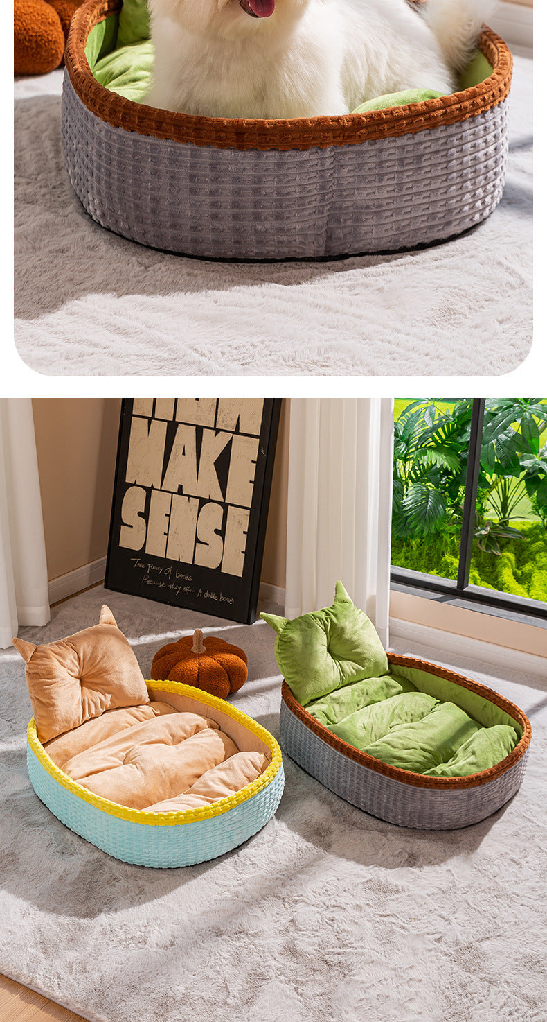 AllSeason Japanese Rattan Cat Bed Internet Famous Summer Mat ExtraLarge Scratch Board