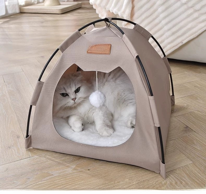 New Cat Tent Enclosed Foldable Oxford Cloth Cat House Dog House