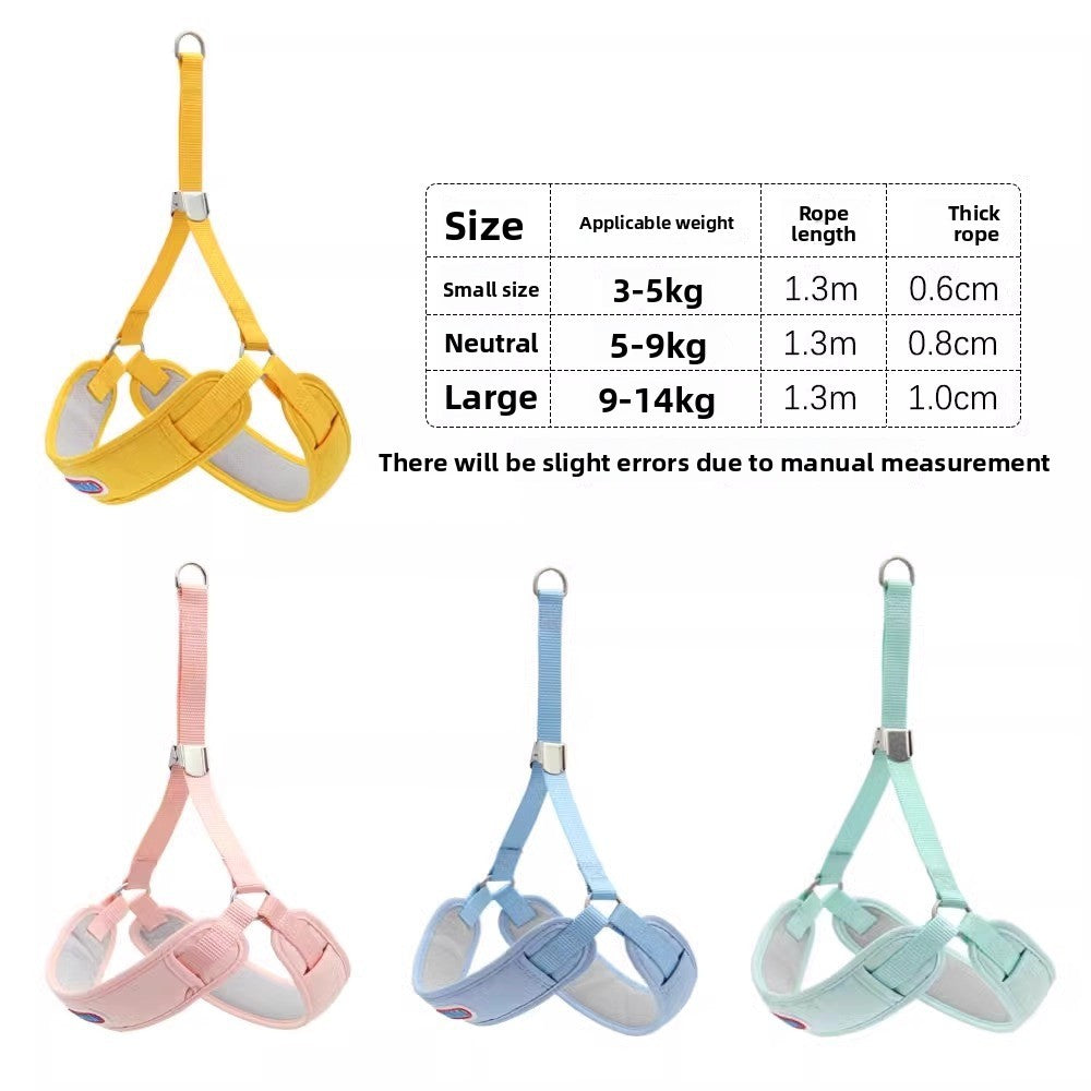 Dog Walking Vest Style Harness Leash for Small Medium Teddy Pomeranian Bichon