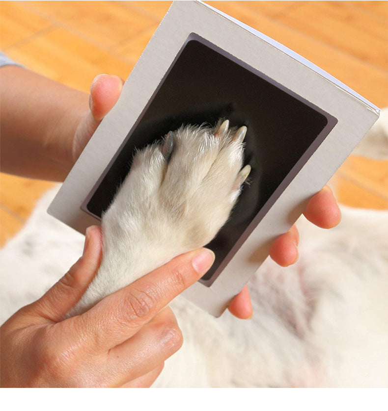 Washable Pet Paw Print Ink Pad Set DIY Memorial Keepsake for Dog Cat Puppy Kitten Create Your Own Pawprint Photo Album