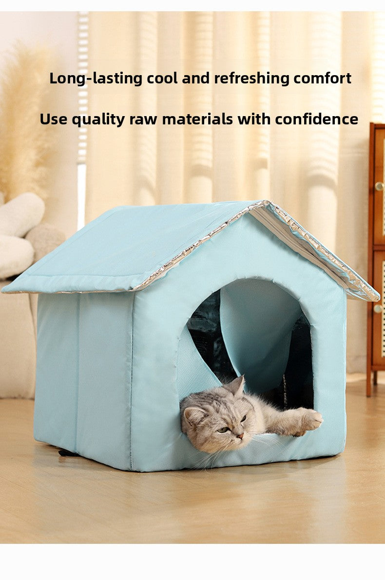 Summer Cat Cooling Artifact Portable DIY Air Conditioning Pet Ice House