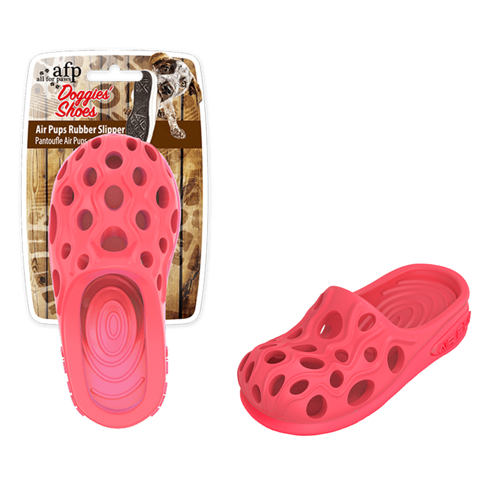 Durable Rubber Dog Chew Toy Slipper Shape for Self Entertainment Teeth Cleaning