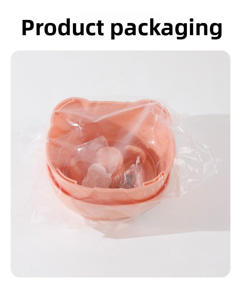 Dog Split Square High Bowl Slow Food Anti Choking Pet Feeding Utensil