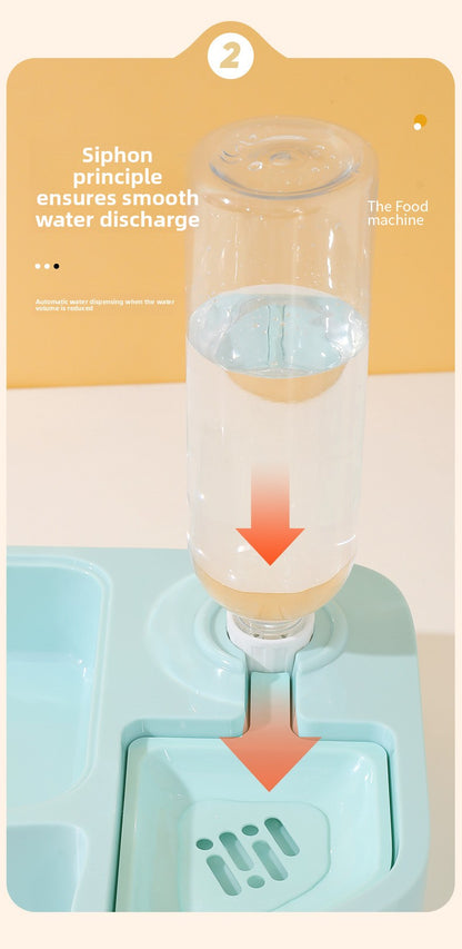 New Cat Food Set: Auto Feeding Bowl Drinking Device & Neck Protection Wholesale