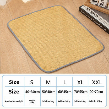 AllSeason Pet Cooling Mat Pad for Dogs Cats Summer WearResistant Bed Essentials
