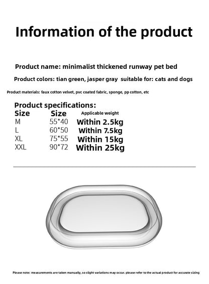 Four Seasons Universal Pet Bed Warm Dog Cat Mat Removable Washable Supplies