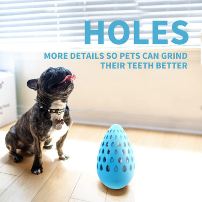 Hollow Multi-Hole Rubber Elastic Dog Bite Ball with Built-in Crinkle Paper
