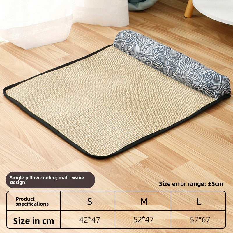 Pet Bed for Cats Dogs AllSeason Mat Summer Cool Sleeping Gear Small Medium Sizes