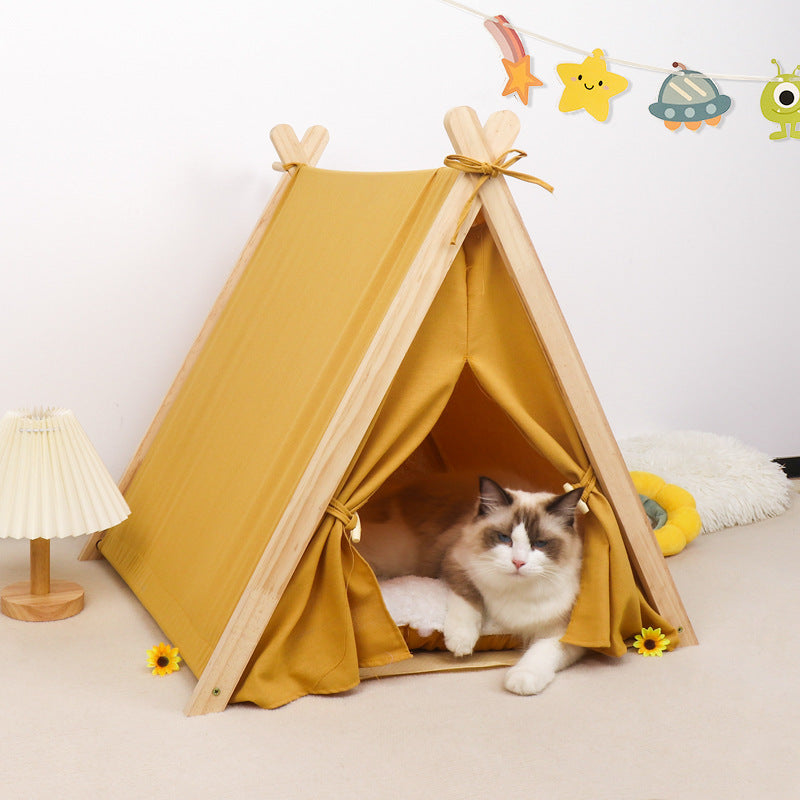 Pet Tent Dog House All-Season Universal Detachable Washable Enclosed Indoor Cat Winter Warm Cat Tent Cat House