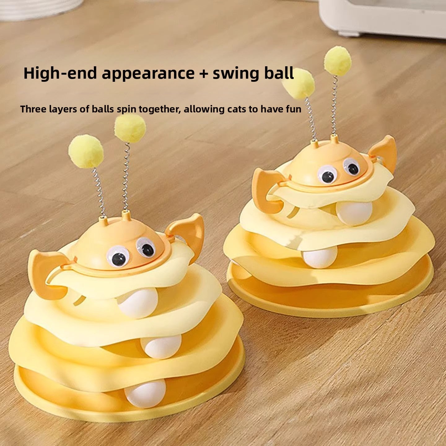 Cat Toy Little Bee Ice Cream Play Plate Self Entertainment Boredom Buster In Stock