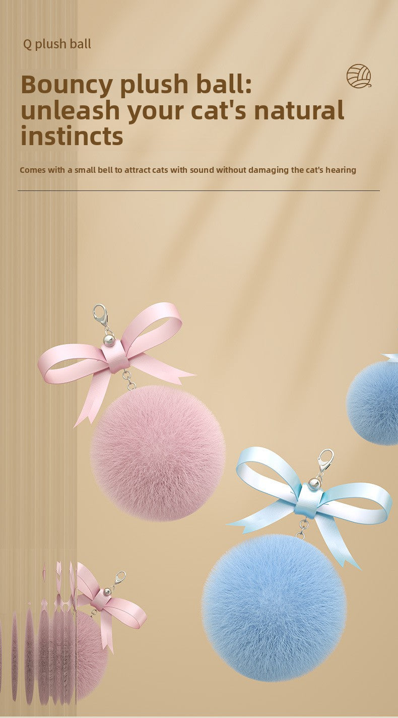 Infrared Laser Cat Teaser Wand with Detachable Feather Bell Interactive Cat Toys for Boredom and Exercise