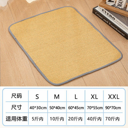 AllSeason Pet Cooling Mat Pad for Dogs Cats Summer WearResistant Bed Essentials