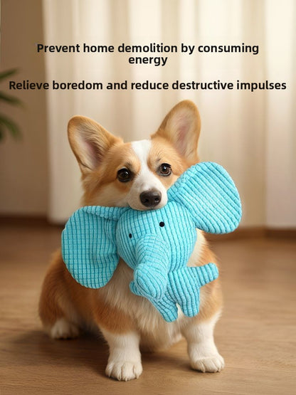 Durable Charging Duck Chew Teething Plush Elephant Pet Donkey Toy