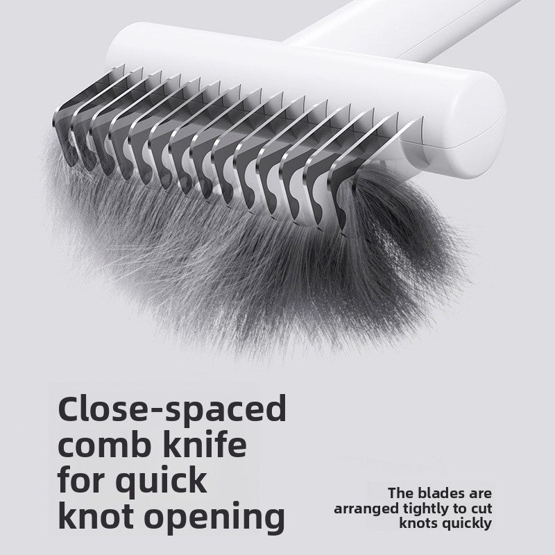 Stainless Steel Thinning Comb for Cat Dog Universal Hair Removal Detangling