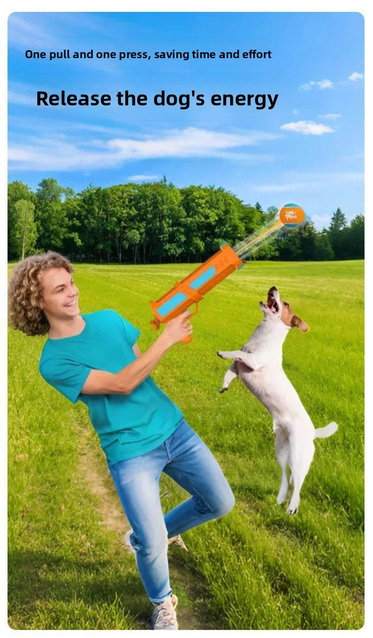 Handheld Launcher Ball Gun Dog Toy Interactive Training Ejection Ball Pet Toy Ball Machine Boredom Relief