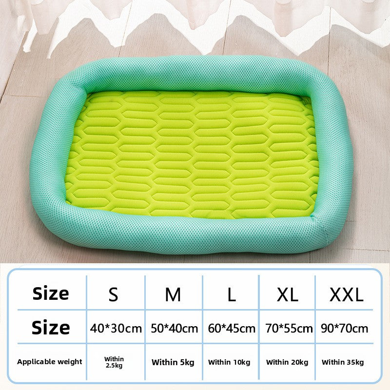 AllSeason Pet Cooling Mat Pad for Dogs Cats Summer WearResistant Bed Essentials
