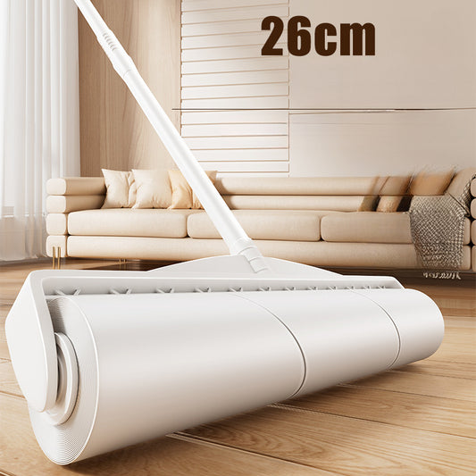 Hair Removal Roller Long Handle Brush Cat Hair Replacement Large Sticky Bed Floor Dust Hair Removal Tool with Tearable Paper