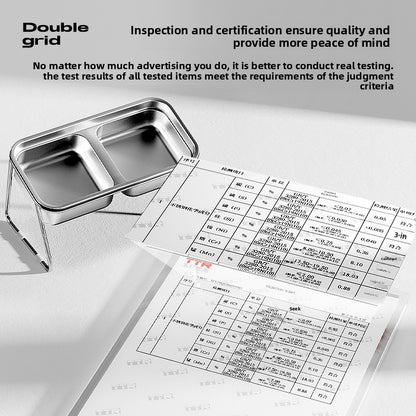 Stainless Steel Double Cat Bowl Anti Tip Pet Food and Water Dish Non Slip Elevated Dog Bowls for Feeding and Drinking