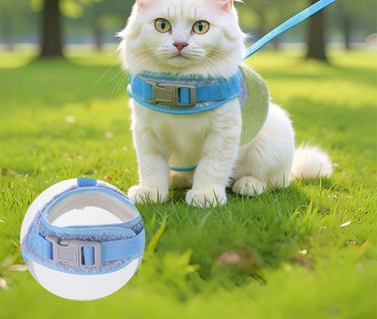 Adjustable Cat Harness and Leash No Pull Anti Escape Breathable Mesh Vest for Walking Reflective Strap Comfort Fit Small Medium Large Cats