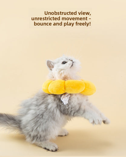 Sunflower Elizabethan Collar Pet Collar Cat Elizabethan Collar Dog Collar Neutering Anti-Lick Collar