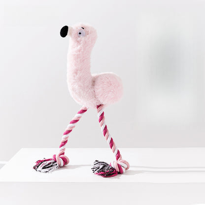 Durable Dinosaur Plush Dog Toy with Squeaker Interactive Chew Toy for Small Medium Dogs Tough Chewers Pet Supplies Puppy Teething