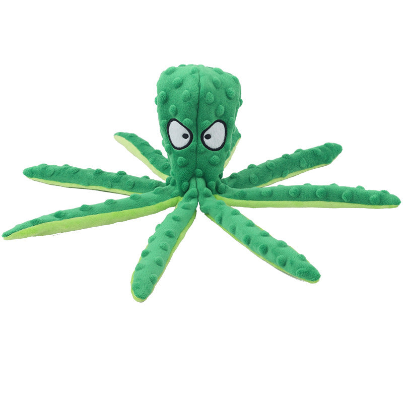 Soft Octopus Plush Toy for Dogs and Cats Durable Chew Resistant Pet Toy with Squeaker Interactive Playtime Fun for Puppies and Kittens