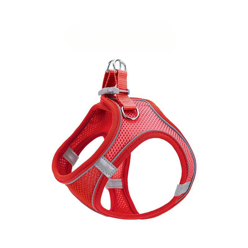 New Pet Vest-Style Pet Harness Reflective Breathable Cat Dog Leash Walking Leash Dropshipping