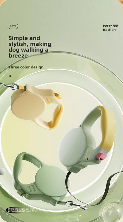 Anti Escape Automatic Retractable Walking Rope Leash for Teddy Corgi Small Medium Dogs Cats