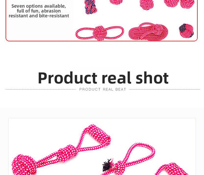 Dog Toys New Pet Cotton Rope Combination Set for Teeth Grinding