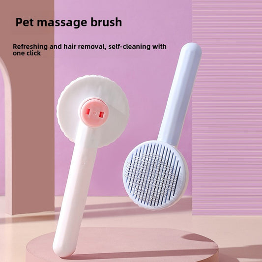 Pet Grooming Brush Massaging Hair Removal Comb for Cats