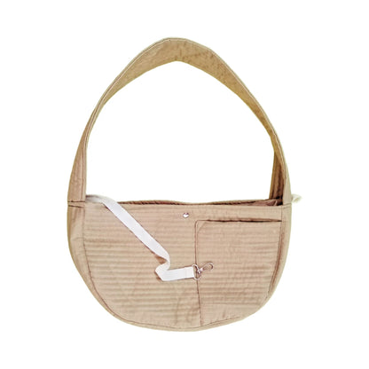 Portable Pet Carrier Backpack for Cats and Small Dogs Adjustable Crossbody Shoulder Strap Comfortable Travel Bag