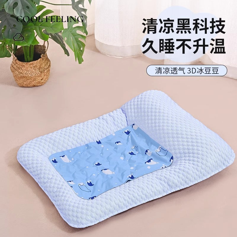 Dog Cat Ice Silk Summer Cooling Sleeping Mat for Pets Comfort