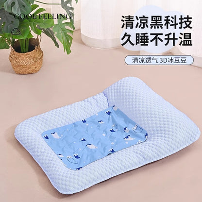 Dog Cat Ice Silk Summer Cooling Sleeping Mat for Pets Comfort