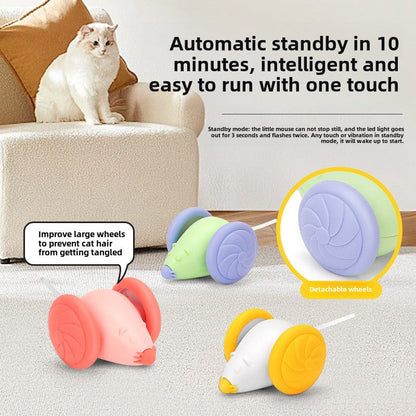 Pet Electric Toy Racing Car Mouse Laser Teaser Stick Self-entertainment Cat Artifact