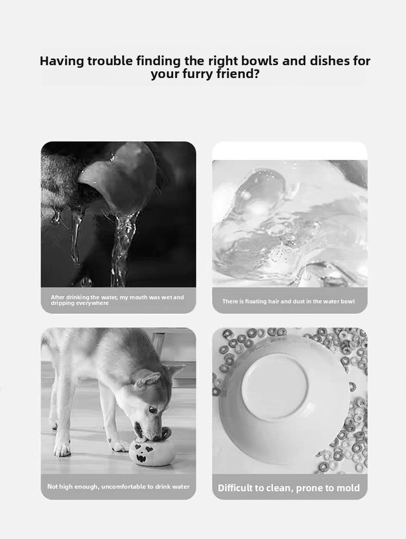 Floating Starfish Style Water Bowl Cat Drinking Equipment Anti Splash